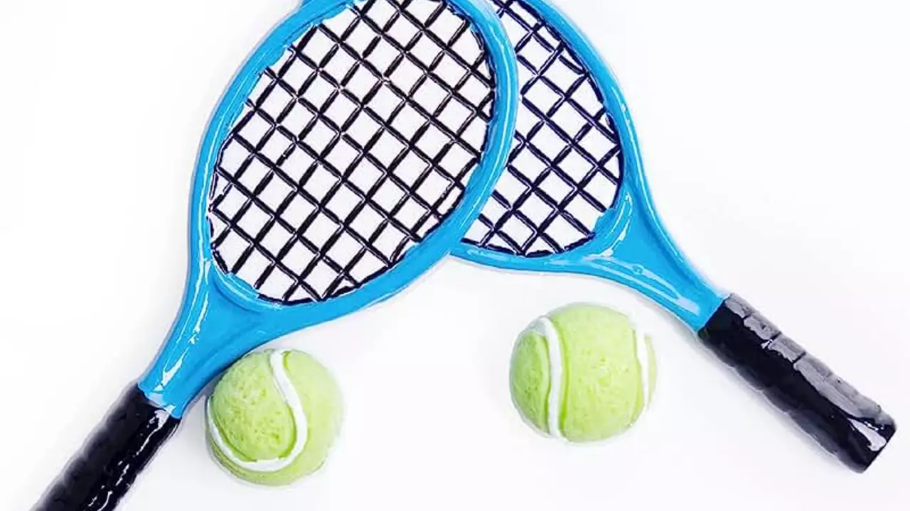 What is the small thing that we put in our tennis rackets?